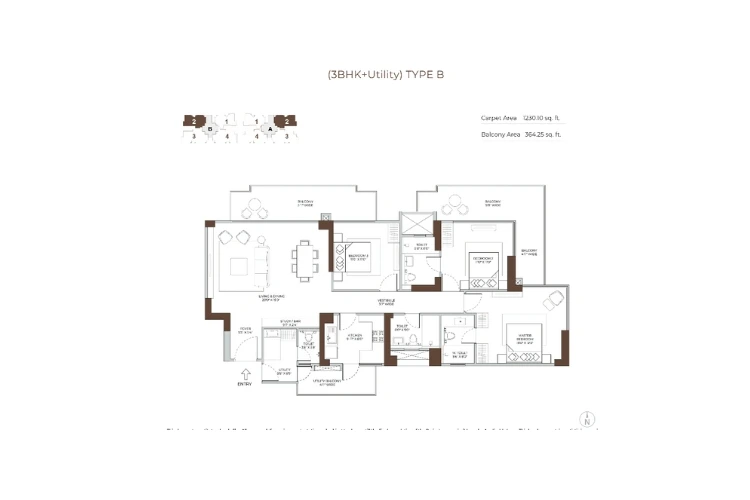 Floor Plan of Conscient Elaira Residences