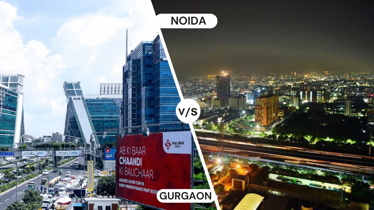 Gurgaon vs Noida Real Estate | Property prices | Growth Opportunity