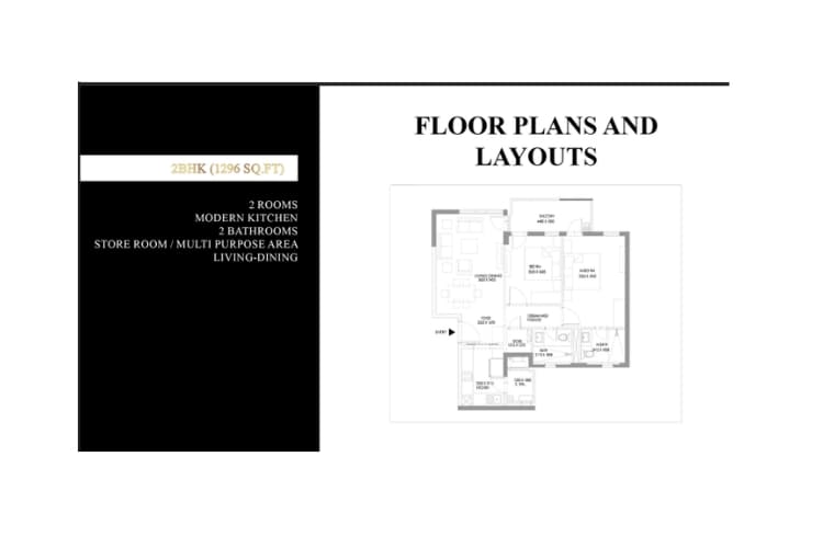 2 BHk Layout Ireo Corridor